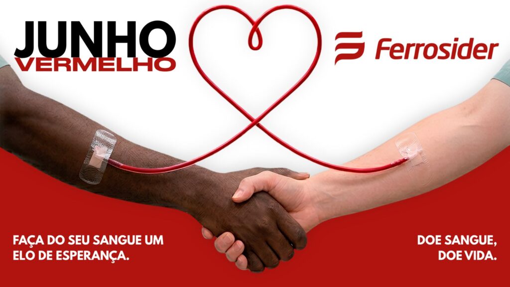 Junho Vermelho Ferrosider doar de sangue