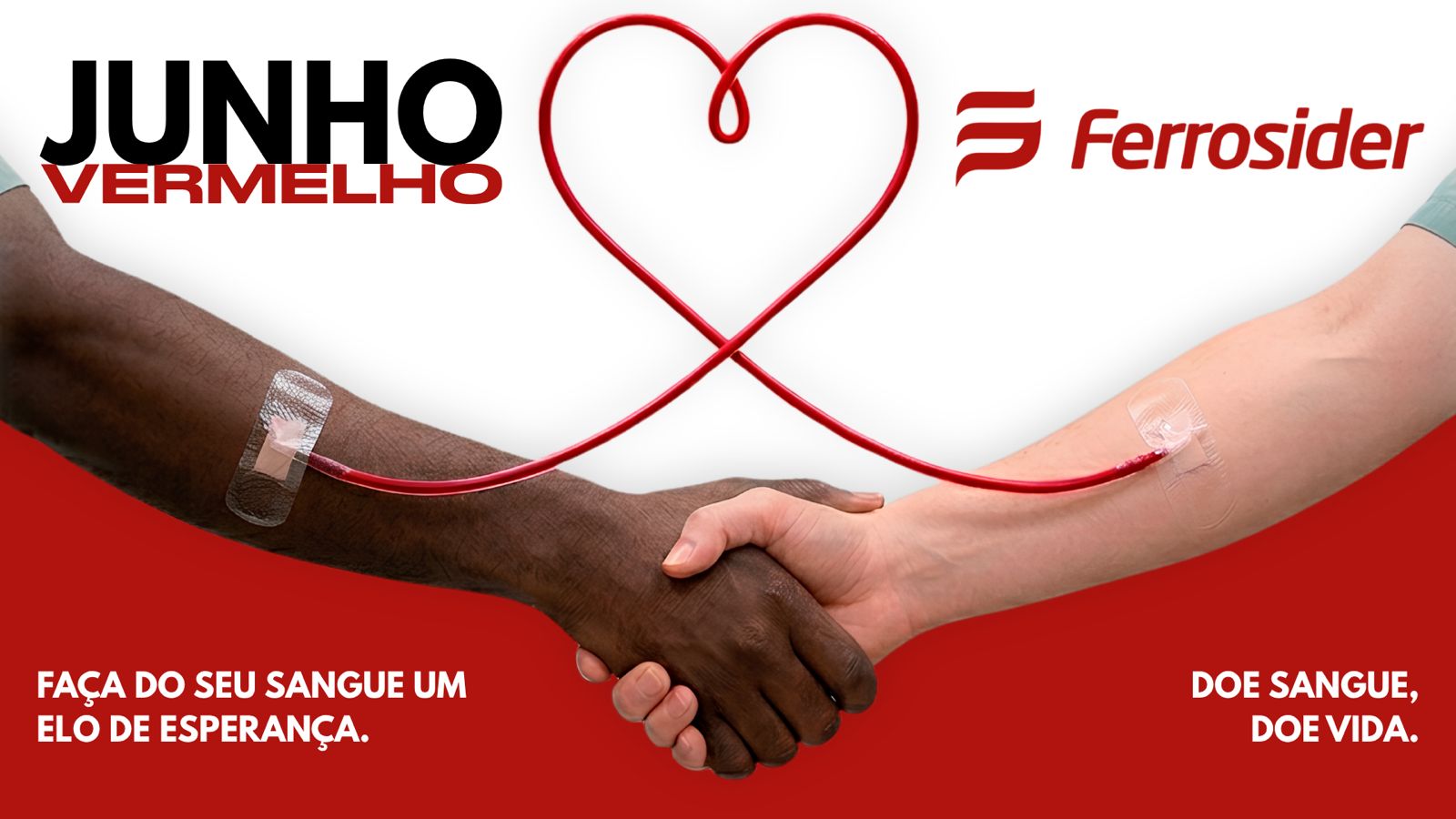 Junho Vermelho Ferrosider doar de sangue